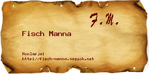 Fisch Manna névjegykártya